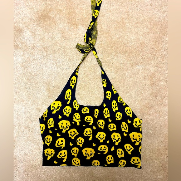 Women’s Holton neck knitted crop top - Picture 1 of 8